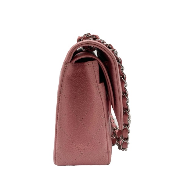 ✨$7800✨ Chanel Pink Caviar Double Flap Shoulder Bag - Picture 10 of 11